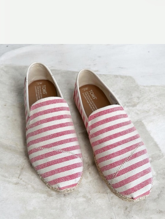 Toms Shoes - Toms • Deconstructed Alpargate Rope Espadrilles • Red Stripe